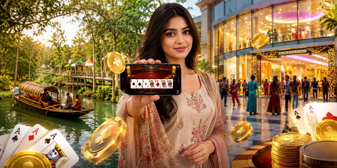 সুন্দরবন পরিবেশে তিন পাতি গেম খেলার দৃশ্য